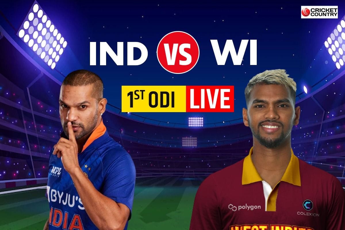 LIVE Score WI vs IND 1st ODI, Trinidad: T20 Mode On For IND Openers, 50 Up In Just 7th Over